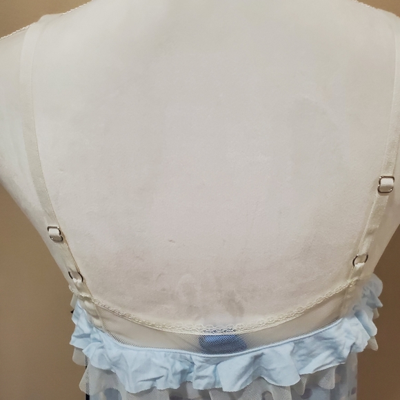 Simply vera vera wang polka dot ruffle lace trim chemise - Picture 9 of 12